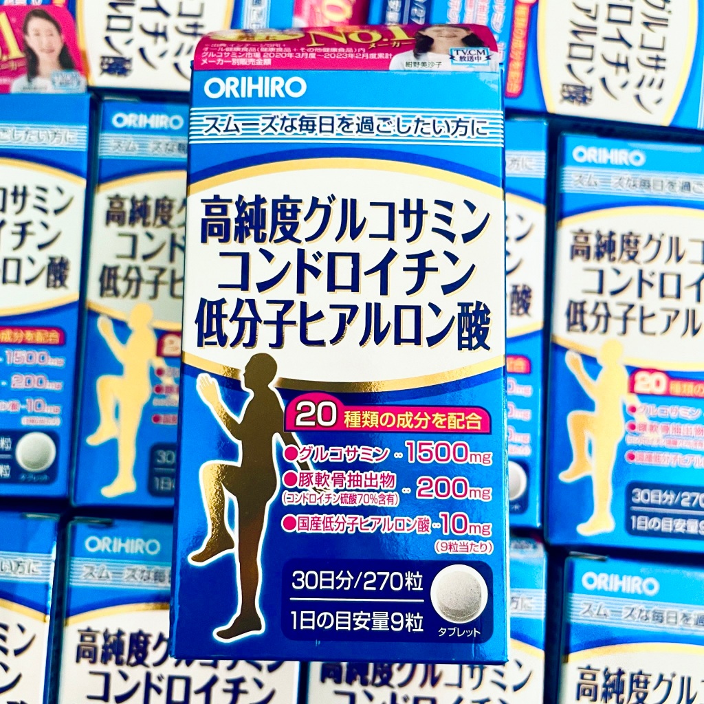 [Nội địa Nhật] Viên uống bổ xương khớp Orihiro Glucosamine Chondroitin Collagen 270 viên (30 ngày)