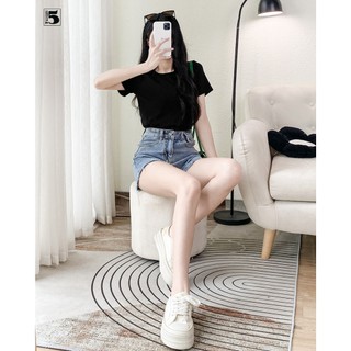 Áo thun nữ Twentyfive ngắn tay, cổ tròn, basic 5777
