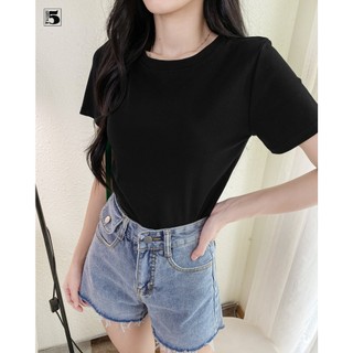 Áo thun nữ Twentyfive ngắn tay, cổ tròn, basic 5777