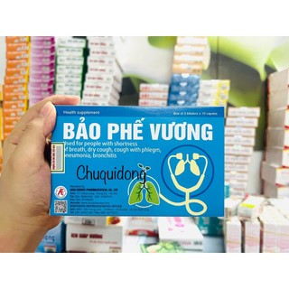 Bảo phế vương - dùng cho người bị khó thở, ho khan, ho có đờm, viêm phổi, viêm phế quản
