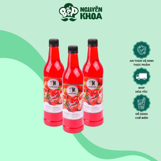 syrup dâu tây nguyên khoa chai 730ml - BẾP NGUYÊN KHOA