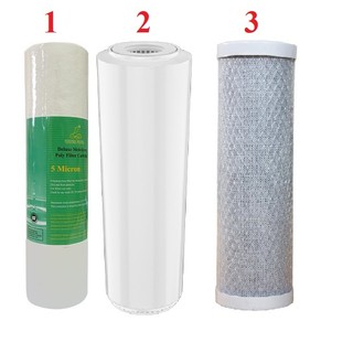 [FREESHIP 50K]_Bộ lõi lọc số 1, 2, 3 dành cho các loại máy lọc nước RO, dài 25cm