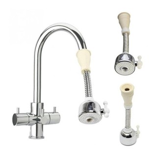 Đầu vòi xịt nước tăng áp cho vòi bồn rửa vòi rửa chén 2 chế độ nước xoay 360 độ