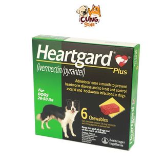 Xổ giun dho chó, giun đường tiêu hóa, giun tim, giun phổi hàng chính hãng châu Âu