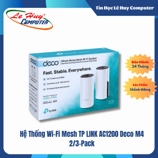 [Mã 99ELHA giảm 7% đơn 300K] Hệ Thống Wi-Fi Mesh TP LINK AC1200 Deco M4 2-Pack