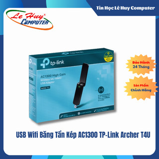 [Mã 99ELHA giảm 7% đơn 300K] USB Wifi Băng Tần Kép AC1300 TP-Link Archer T4U