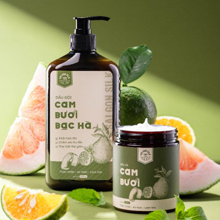 Combo Dầu Gội Xả Bồ Kết Cam Bưởi Bạc Hà Saigon Silk the mát, giảm bết, gàu ngứa cho da đầu dầu 500ml
