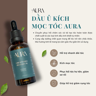 Dầu ủ kích mọc tóc và phục hồi aura biotin