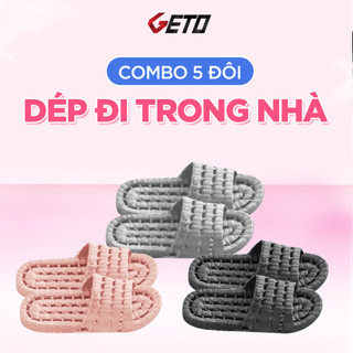 Combo 5 Dép Lỗ Đi Trong Nhà Tắm Văn Phòng Xốp Lỗ Siêu Bền, Siêu Nhẹ Chống Trơn Trượt Nhiều Màu