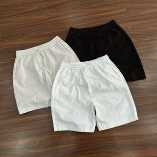 Quần short nam trơn, quần short Đũi nam đen, trắng, ghi mặc đi biển, mặc ở nhà cao cấp BIX HOME