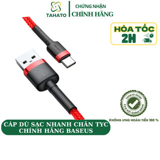 [BH 12 THÁNG] Cáp  dù sạc nhanh TYC   (Baseus Cafule TYC  2.4A CHÍNH HÃNG, Sạc nhanh, Siêu bền)