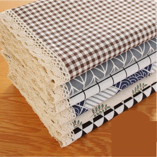 (R75CM/DÀY DẶN) Khăn họa tiết vải thô canvas phủ tủ đầu giường, tivi, tấm phủ tủ lạnh, máy giặt