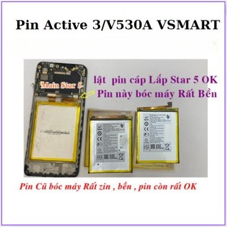 Pin active 3,v530a ,dùng chung star 5 vsmart