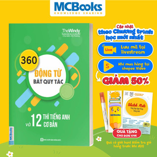 Sách - 360 Động Từ Bất Quy Tắc Và 12 Thì Cơ Bản Trong Tiếng Anh Bản Khổ Nhỏ Cho Người Học Cơ Bản - Học Kèm App Online