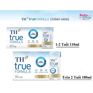 Vỉ 4 hộp sữa bột pha sẵn TH true Formula 110ml/180ml (date t4/2025)