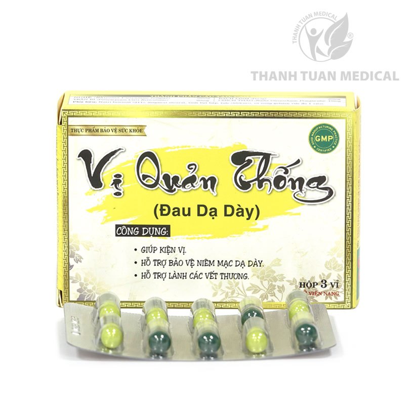 Viên uống Vị Quản Thống Công Đức - Giải pháp cho người bị viêm loét dạ dày tá tràng