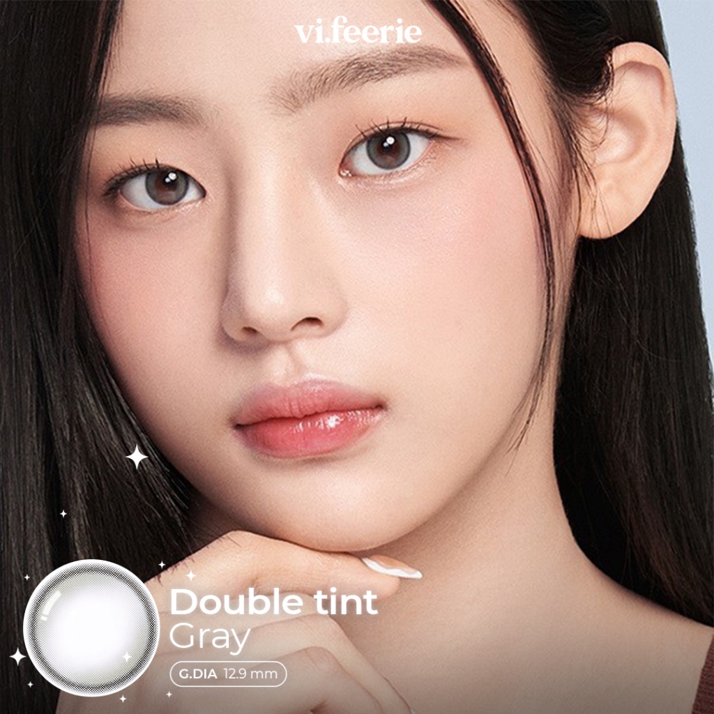 (OLENS) Kính áp tròng (lens) tự nhiên trong trẻo highlight nâu/ xám 1 ngày DOUBLE TINT BROWN/ GRAY chính hãng - VF LENS | BigBuy360 - bigbuy360.vn