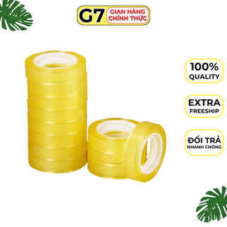 lốc băng dính văn phòng,băng dính trong 2cm,băng dính trong 1,2cm