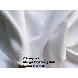 Vải công sở Mango kiện trắng