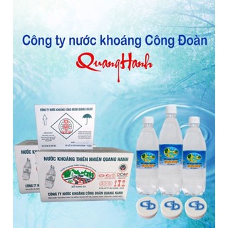 1 thùng Nước khoáng quang hanh có ga - nước khoáng mặn thùng 20 chai