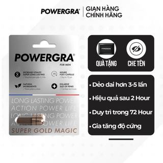 Viên uống hỗ trợ nam giới Powergra For Men (Super Gold Magic) - Vỉ 1 viên kèm quà tặng