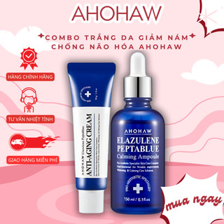 Combo trắng da giảm nám chống não hóa Ahohaw