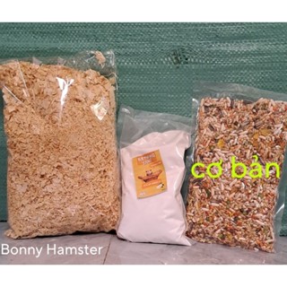  Combo mùn cưa tơi không bụi cát tắm thức ăn dành cho hamster 