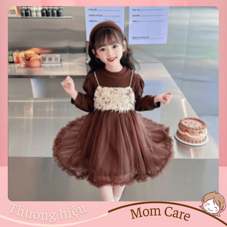 TT353 Váy kim sa zip hàn công chúa sang chảnh cho bé gái - MOMCARE