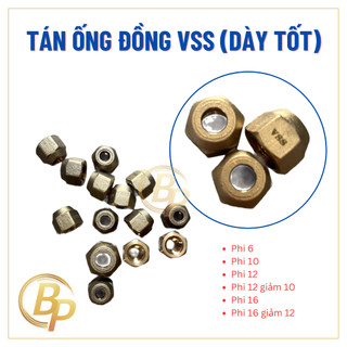 Tán ống đồng phi 6, phi 10, phi 12, phi 12 giảm 10 , phi 16 giảm 12 jin - tán ống đồng loại tốt