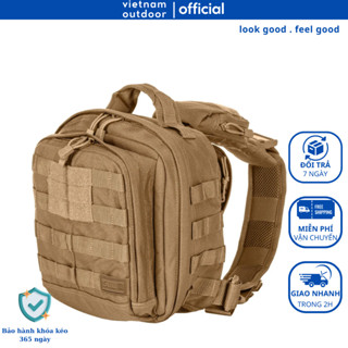 Balo 1 Quai Chiến Thuật 5.11 TACTICAL RUSH MOAB 6 Tác Chiến Kháng Nước Túi Đeo Chéo Quân Đội Bền Bỉ Nhiều Ngăn
