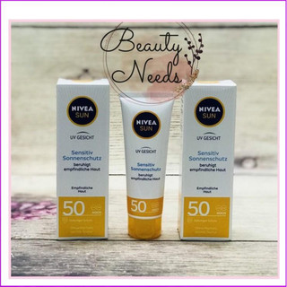 Kem chống nắng Nivea dành cho da mặt nhạy cảm SPF 50, 50 ml hàng Đức đủ bill