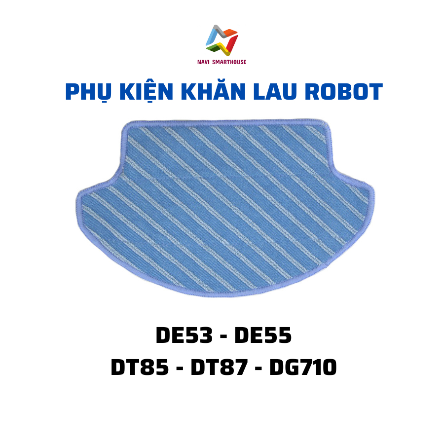 Phụ kiện robot hút bụi lau nhà Deebot De53, De55, DT87g, De33, De35 khăn lau, giẻ lau