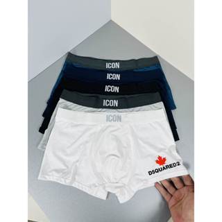 Quần Lót Nam [ COMBO 5C] boxer nam DSQ2 thun lạnh cao cấp thoáng khí co giãn 4 chiều set 5 màu IC01