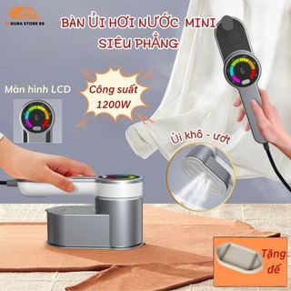 Bàn Là Hơi Nước Cầm Tay Cao Cấp HB 609, Bàn Ủi Hơi Nước Mini Du Lịch Không Kén Vải Ủi Siêu Phẳng Siêu Nhanh