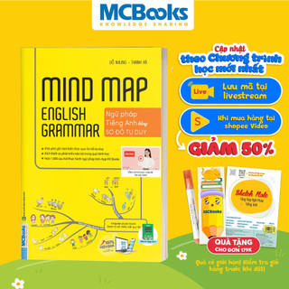 Sách - Mindmap English Grammar - Ngữ pháp Tiếng Anh Qua Sơ Đồ Tư Duy (PHIÊN BẢN ĐẶC BIỆT 2022) - Kèm khóa học chi tiết