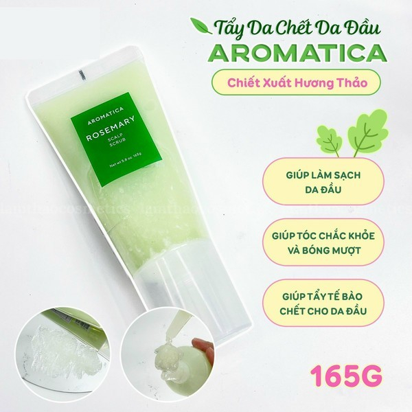 Tẩy Da Chết Da Dầu Aromatica chiết xuất Hương Thảo