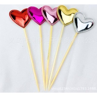 Que cắm hình trái tim 1 set 6 cái