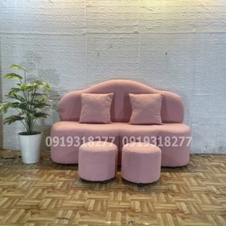 Ghế sofa hình đám mây vải lông cừu, sofa băng lười thư giãn
