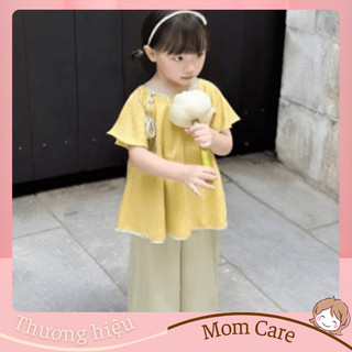TT282  - Bộ lụa cho Mẹ và Bé cổ tròn cánh tiên cho bé gái - MOMCARE Fashion