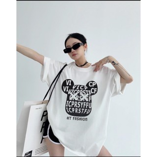 Áo Phông Unisex In Hình Gấu HT Fashion Form Rộng Oversize- Tặng dây buộc tóc xinh xắn