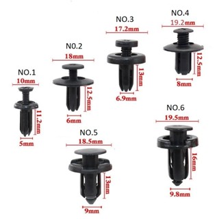 Set 20 Đinh tán nhựa 5mm 6mm 7mm 8mm 9mm 10mm cho phụ tùng xe hơi (TÙY CHỌN) - Chốt vít nở cho ô tô