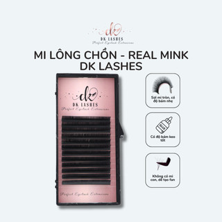 Mi khay lông chồn DK Lashes, độ cong J , C , CC , D ,M độ dày 0,07 với size 8mm-15mm,Mi đen tự nhiên