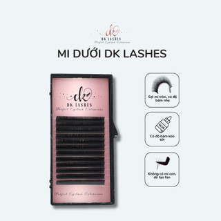 Mi dưới DK Lashes - Độ cong J , B độ dày 0.07 và size 6mm,7mm,8mm