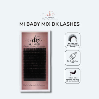 Mi tàng hình DK Lashes -Mi em bé mix size (baby lashes) - 8mm-14mm,giống mi thật đến 95%