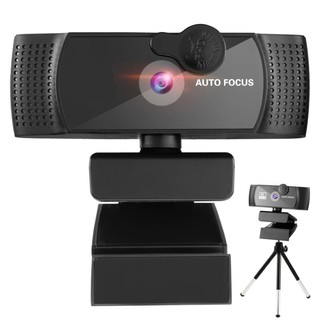 Webcam PGR 2K Auto Focus – camera máy tính 3MP, USB 1.5m, mic stereo chống ồn, có nắp che và tripod cho máy tính