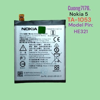Pin nokia 5 / pin he336 tháo máy hoạt động tốt