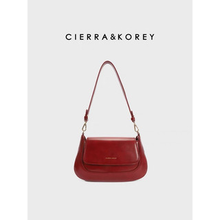 Túi xách kẹp nách đeo chéo Cierra Korey sz 24cm màu đỏ cherry