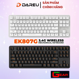 Bàn phím cơ không dây Gaming Dareu EK807G Trắng | Đen (Wireless 2.4Ghz)