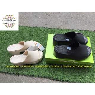 Dép lê cross brooklyn slide đế cao, 1 quai, model 2024, siêu nhẹ, fullbox - PB297