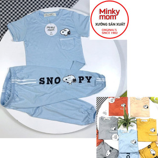 Bé 7kg_ 40kg LA031 Bộ Thun Lạnh Cho Bé Alibaba Mẫu Snoopy Vải Thun Lạnh Loại 1 Mềm Mát Thoải Mái Hàng Chuẩn Đẹp MINKYMOM